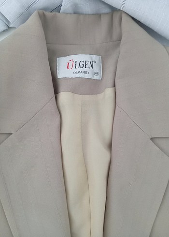 açık yeşil Düğmeli Kadın Blazer Ceket - Görsel 4