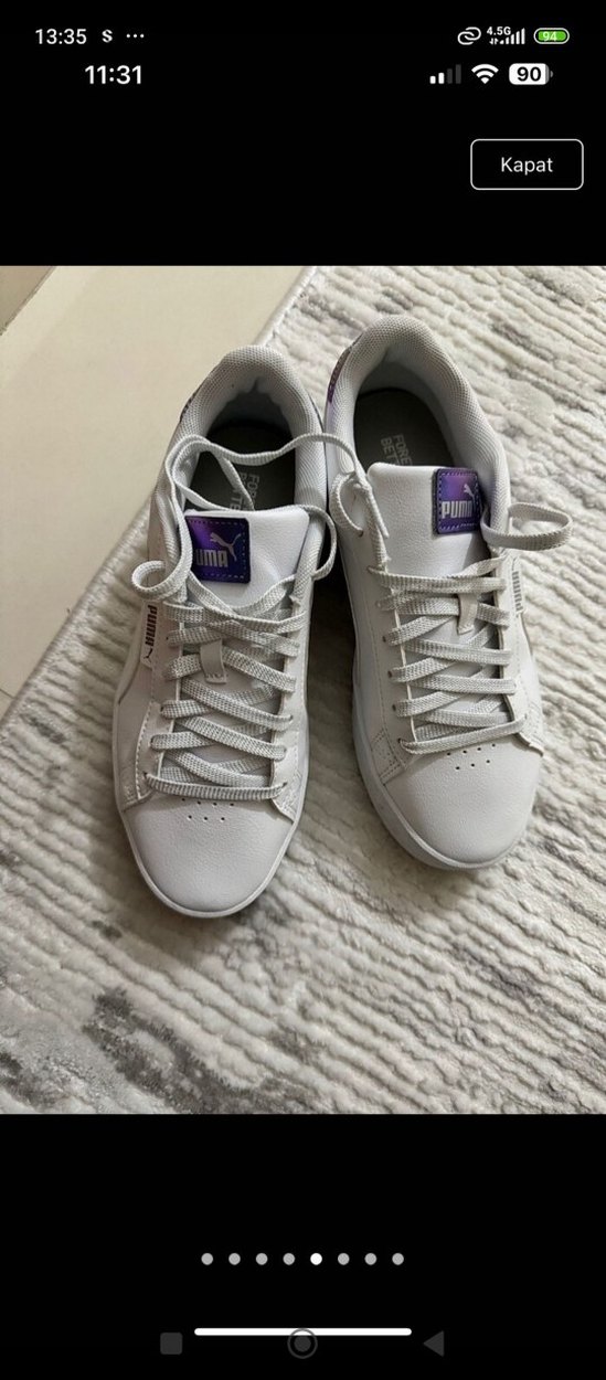 Puma Beyaz Kadın Spor Ayakkabı - Görsel 5