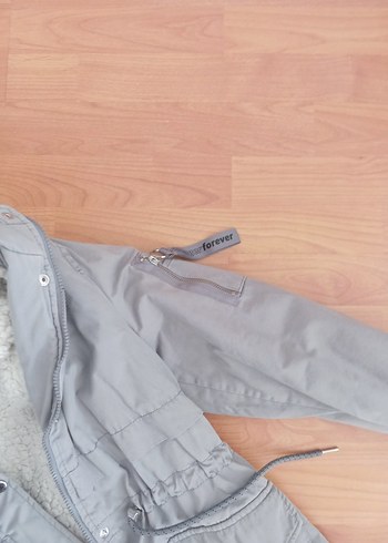 LC Waikiki Gri Kadın mont - Görsel 3