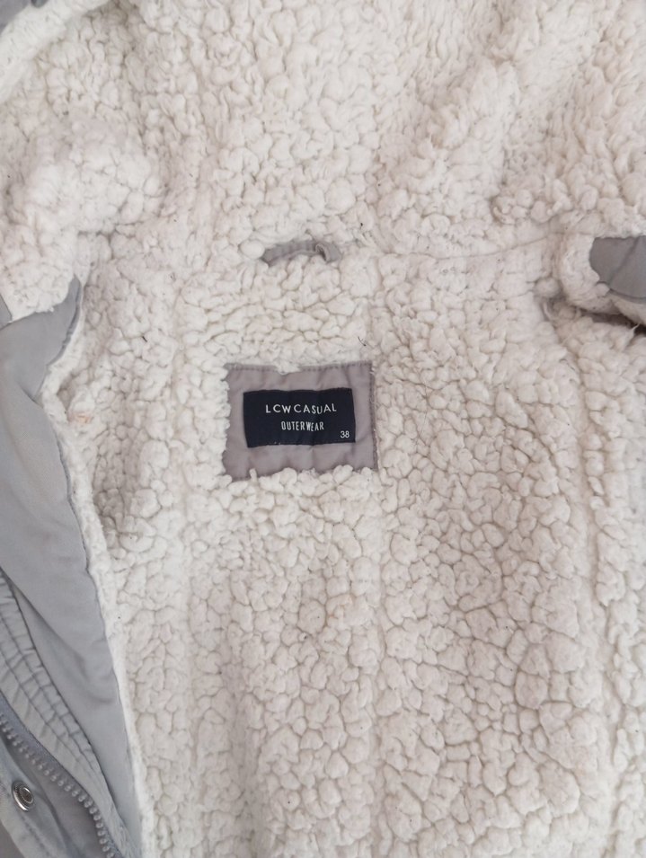 LC Waikiki Gri Kadın mont - Görsel 2