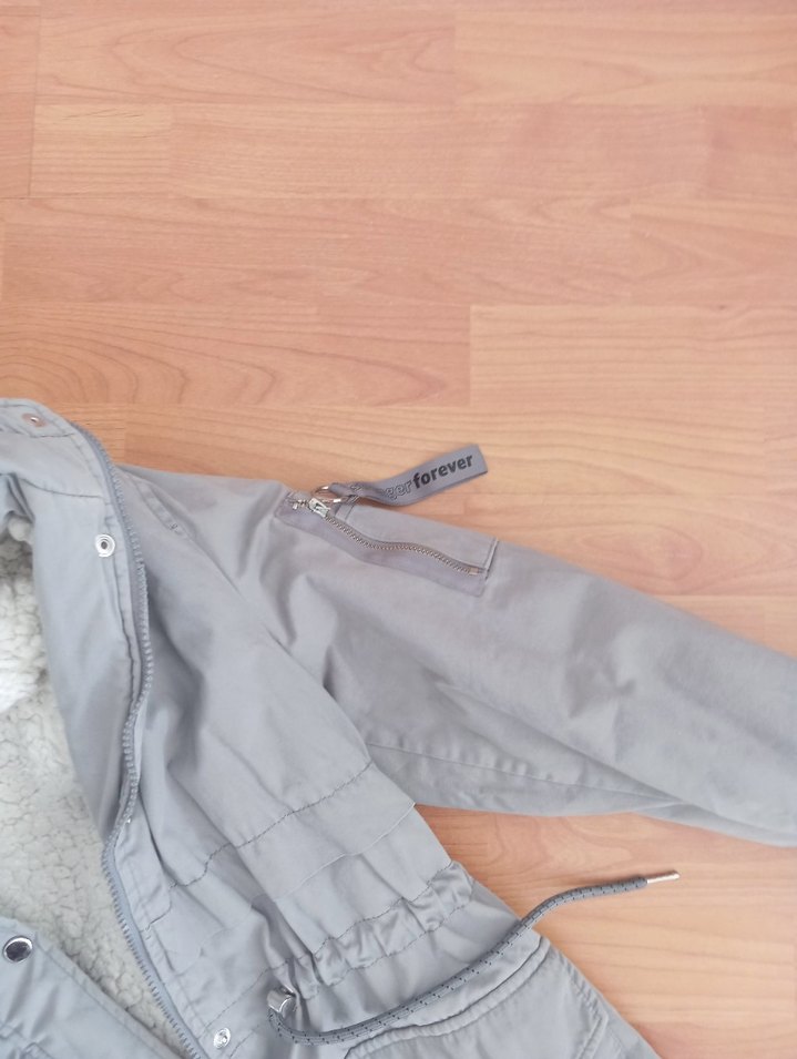 LC Waikiki Gri Kadın mont - Görsel 3