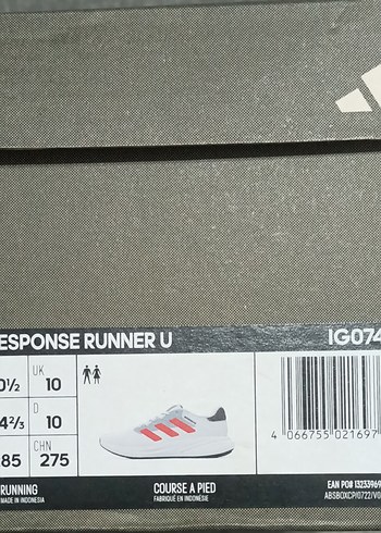 Adidas Beyaz Gri Erkek Koşu Ayakkabısı - Görsel 4