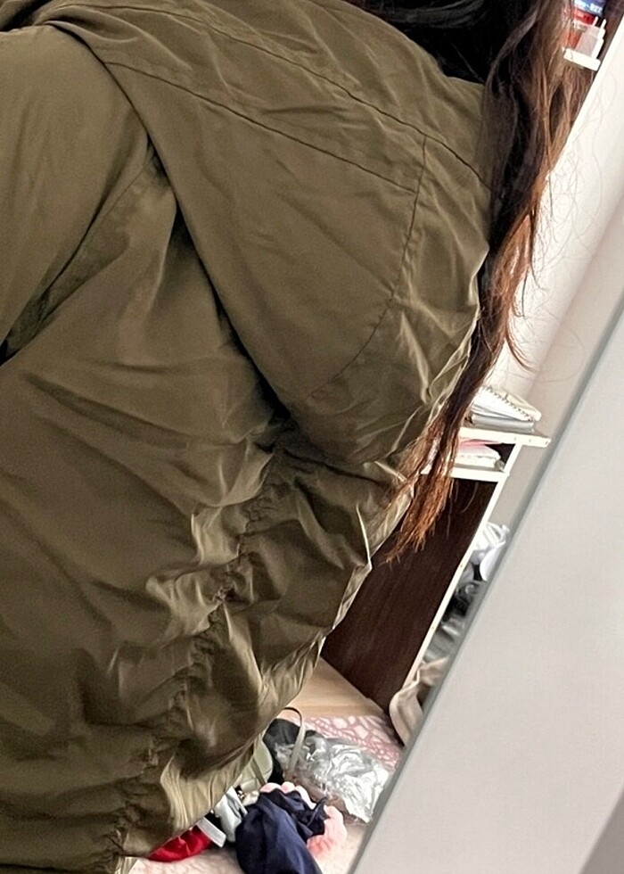 Mevsimlik mont kapşonlu - Görsel 3