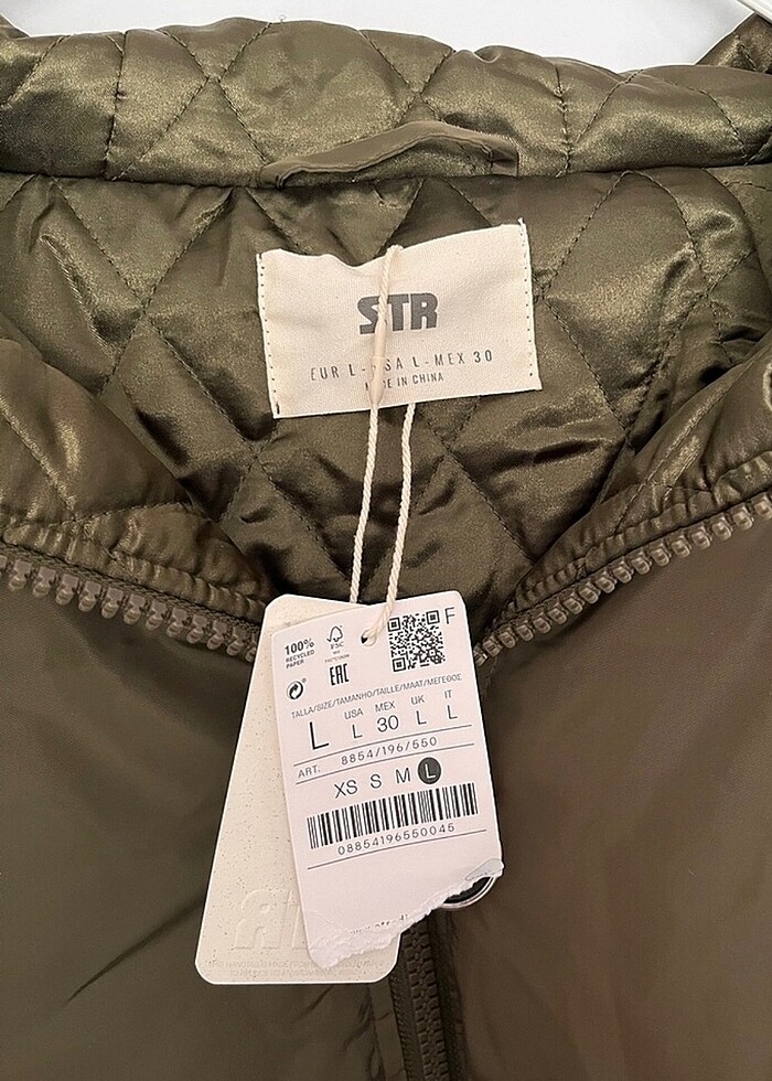 Mevsimlik mont kapşonlu - Görsel 5