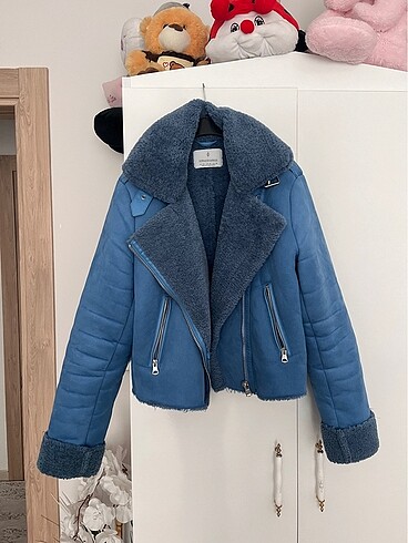 xl Beden mavi Renk Stradivarius mont