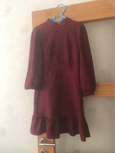 Trendyol & Milla Bordo elbise