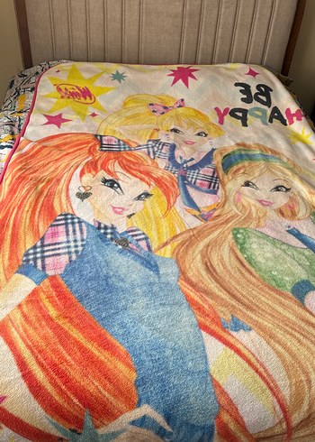 Çocuklar için renkli baskılı yumuşak battaniye - Görsel 3