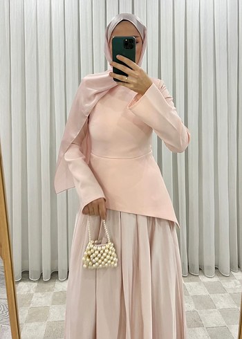 Zara Siklik Ve Rahatlik Acik Pembe Tesettur Elbise