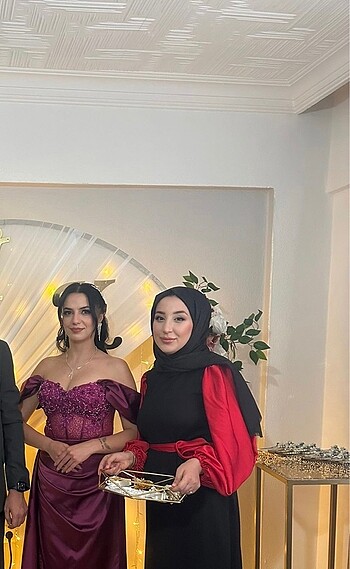 l Beden Siyah tesettur abiye