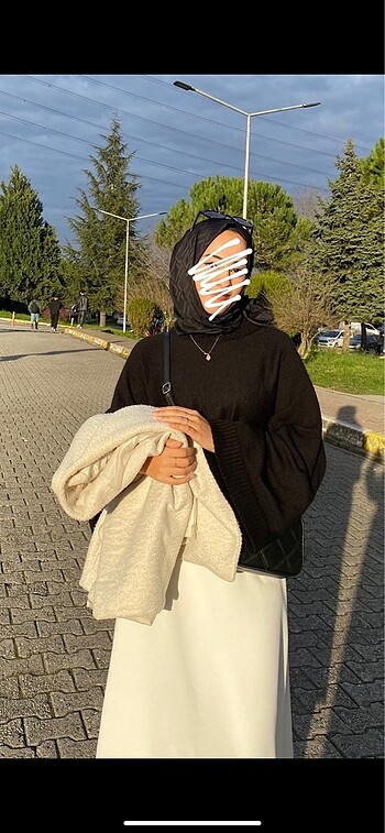 m Beden SİYAH YARASA KOL KAZAK
