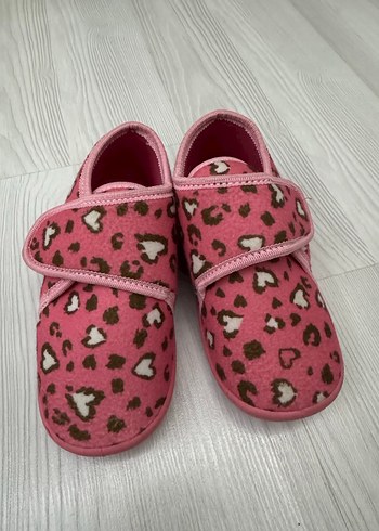 Kız Çocuk Leopar Desenli Pembe Sıcak Panduf - Görsel 2