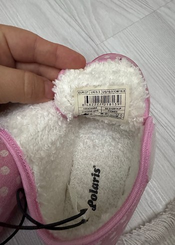 Kız Çocuk Pembe Nakışlı Panduf - Görsel 5