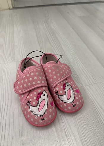 Kız Çocuk Pembe Nakışlı Panduf - Görsel 3