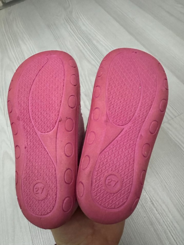 Kız Çocuk Pembe Nakışlı Panduf - Görsel 4