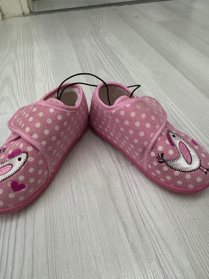 Kız Çocuk Pembe Nakışlı Panduf - Görsel 2