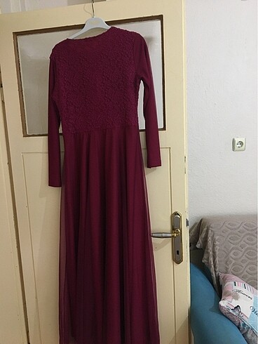 xl Beden bordo Renk Elbise
