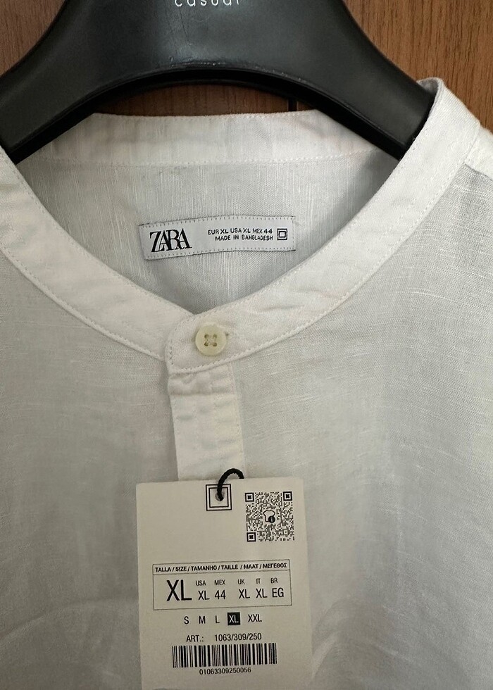 Zara Keten Gömlek - Görsel 2