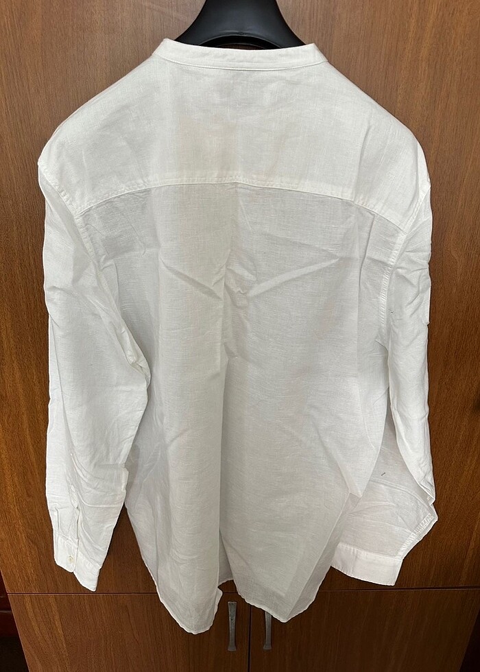 Zara Keten Gömlek - Görsel 4