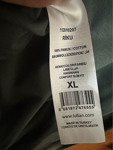 xl Beden yeşil Renk Lufian Gömlek