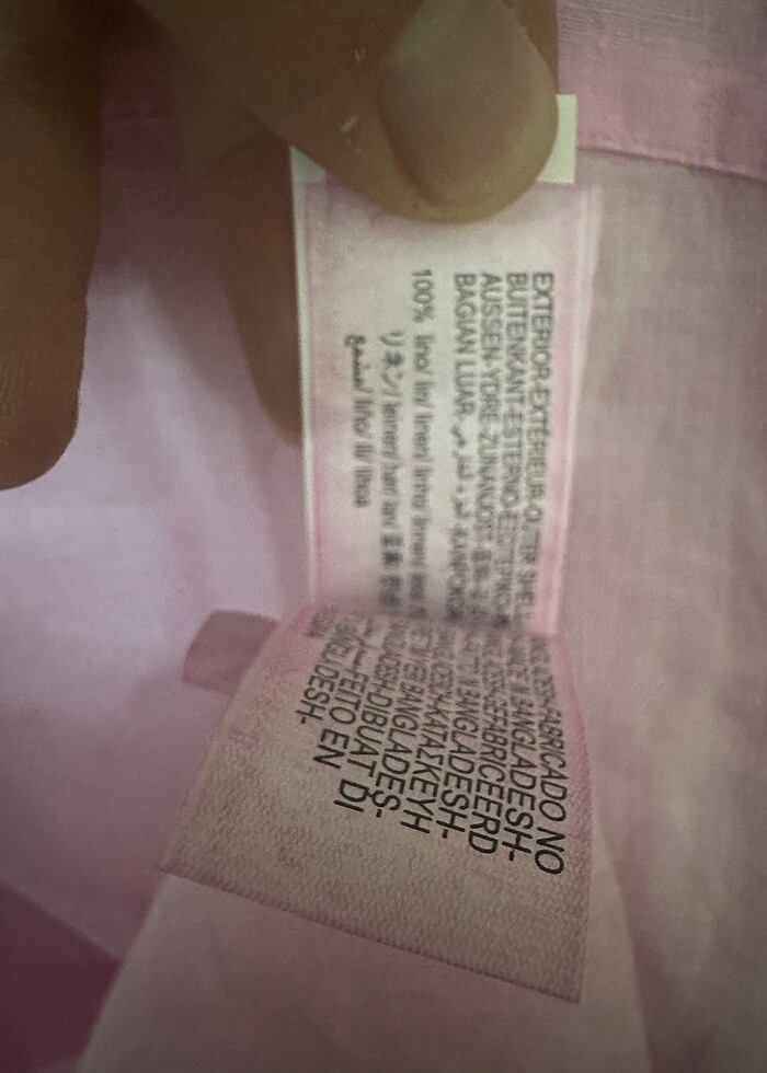 Zara ham Keten Gömlek - Görsel 5