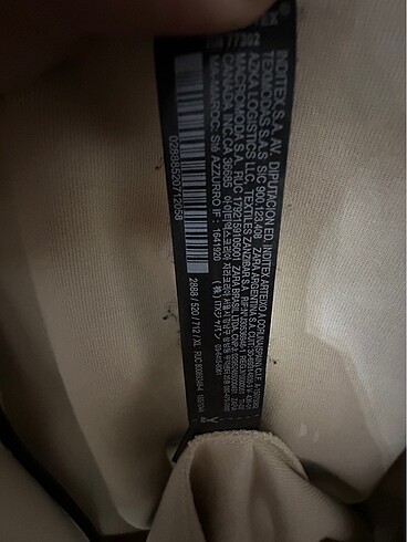 xl Beden ten rengi Renk Zara Hirka