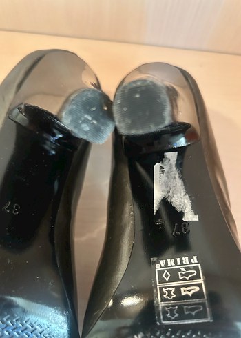 #rugan #ayakkabı #37 Gri Tokalı Topuklu Kadın #Stiletto - Görsel 5