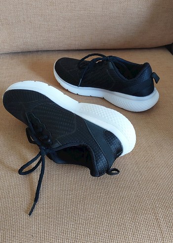 Siyah Bağcıklı Kadın Spor Ayakkabı - Görsel 6