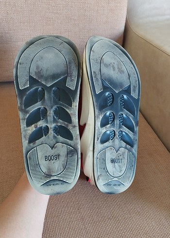 Kırmızı Bağcıklı Kadın Spor Ayakkabı - Görsel 2