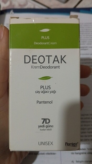 DEOTAK KREM DEODORANT ÇAY AĞACI YAĞI 