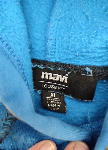 xl Beden Mavi Erkek Sweatshirt 