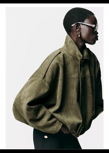 Zara Zara Model Haki Süet Viral Ceket