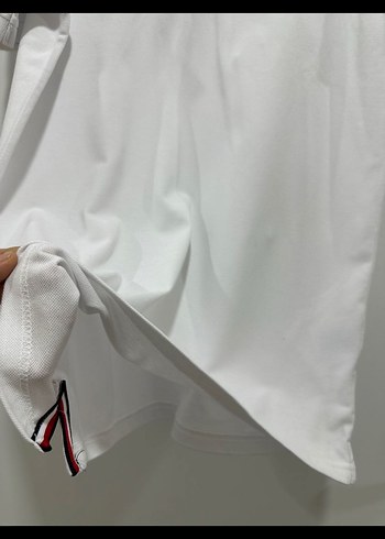 Erkek Beyaz Kısa Kollu Polo Yaka Tişört - Görsel 2