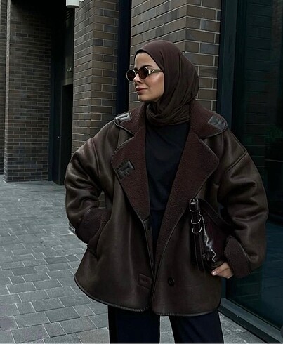 m Beden Zara Model Acı Kahve Mont