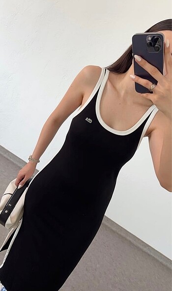 s Beden siyah Renk Siyah Lacoste Elbise