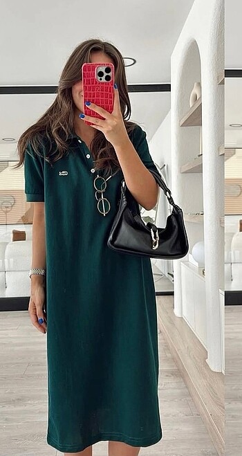 Lacoste Polo yaka elbise