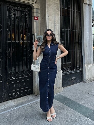 Zara Model Denim Elbise