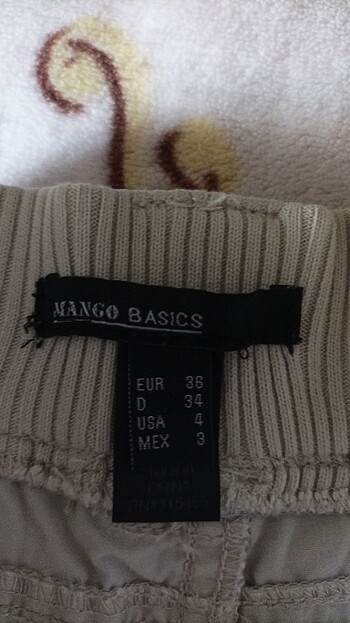 36 Beden ten rengi Renk Mango Basıcs pantalon 