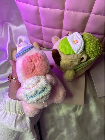 Beden Peluş capybara anahtarlık modeller