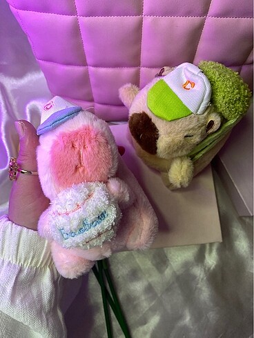 Beden çeşitli Renk Peluş capybara anahtarlık modeller