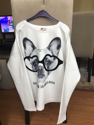 Üstü desenli sweat