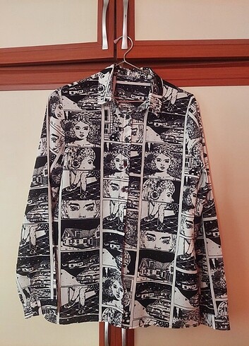Trendyol m beden polyester gömlek