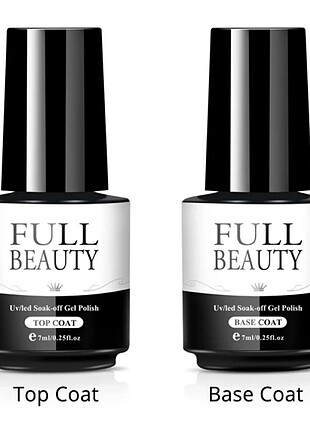 FULL BEAUTY TOP COAT VE BASE COAT OJE SETİ