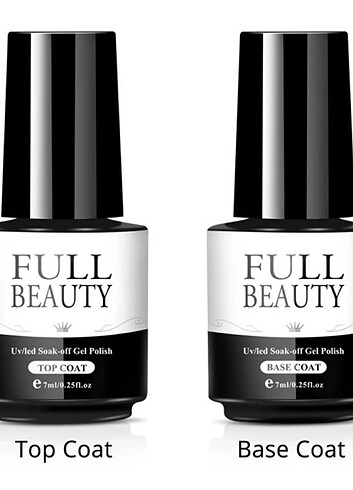 FULL BEAUTY TOP COAT VE BASE COAT