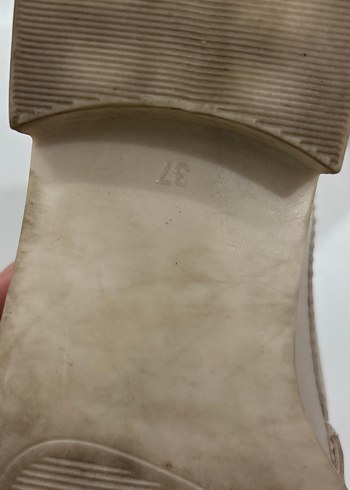 Bej Tokalı Kadın Loafer Blok Topuklu - Görsel 2