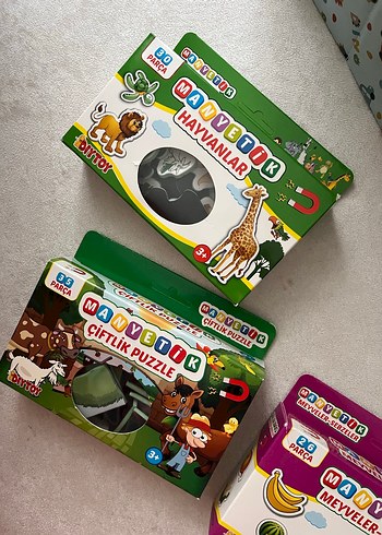 30 Parça Manyetik Hayvanlar Eğitici Oyuncak - Görsel 2