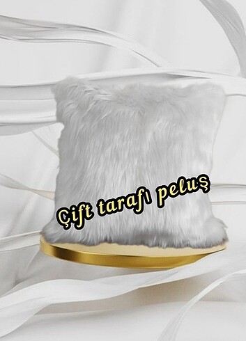 Peluş kırlent kılıfı 