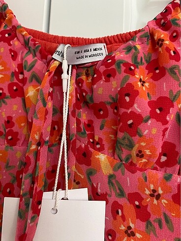 s Beden Bershka etiketli s beden mini elbise