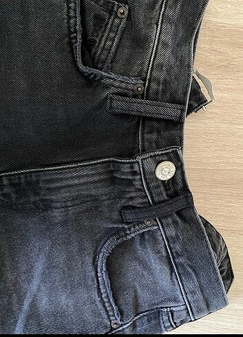 Bershka Siyah / fume baggy pantolon