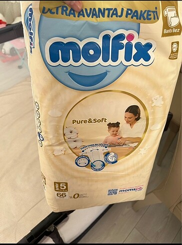 Molfix junior 5 beden pure and soft bebek bezi