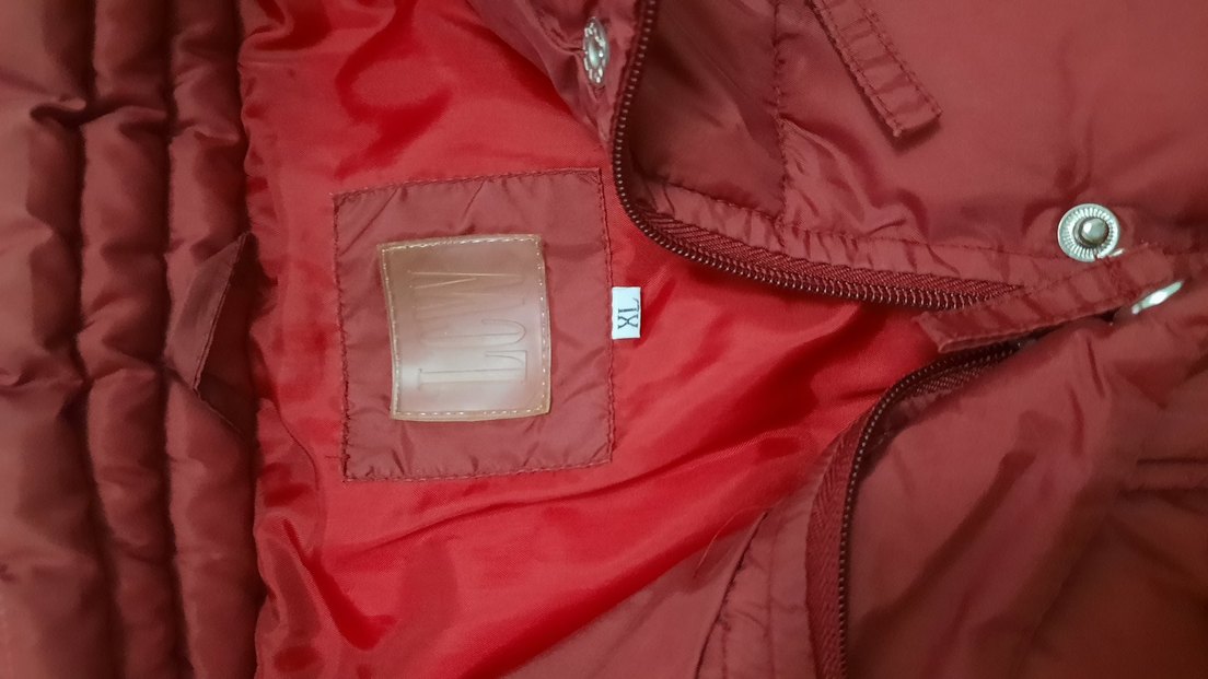 Kırmızı Fermuarlı Kadın Kışlık Mont - Görsel 5